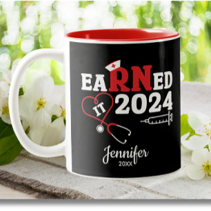 Tasse 2 Couleurs Il a gagné Infirmière de la RN Graduation école Mé