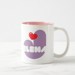 Tasse 2 Couleurs Il effiloche de café Loves Jelena