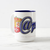 Tasse 2 Couleurs Il effiloche de déjeuner (Devant gauche)