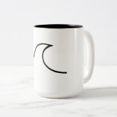 Tasse 2 Couleurs Il effiloche vague (Devant droit)