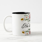 Tasse 2 Couleurs Il est ressuscité Pâques (Gauche)