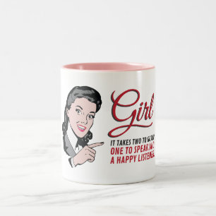 Tasse 2 Couleurs Il faut deux commérages - un pour parler...