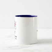 Tasse 2 Couleurs Il guérit les écritures chrétiennes à coeur brisé (Centre)