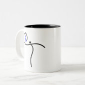 Tasse 2 Couleurs il Logo, 01 Black/Blue. (Devant gauche)