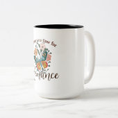 TASSE 2 COULEURS IL N'Y A PAS DE TEMPS POUR ROMANCE (Devant droit)