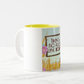 Tasse 2 Couleurs Il n'y a pas d'endroit comme chez soi. (Devant gauche)