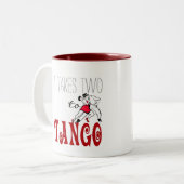 Tasse 2 Couleurs Il prend deux au tango (Devant gauche)
