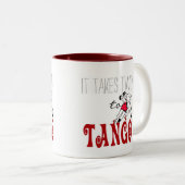 Tasse 2 Couleurs Il prend deux au tango (Devant droit)