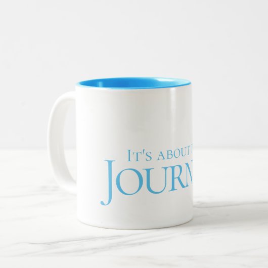Tasse 2 Couleurs Il s'agit du voyage (Devant gauche)