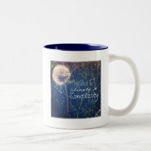 Tasse 2 Couleurs Il y a beauté dans la simplicité