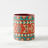 Tasse 2 Couleurs Île Boho Tribale (Centre)