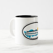 Tasse 2 Couleurs Île de Chincoteague (Devant gauche)