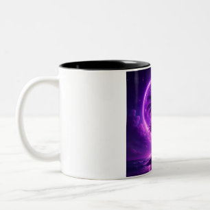 Tasse 2 Couleurs Île de la Lune Violette Paysage de Rêve