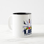 Tasse 2 Couleurs Île de Long Beach (Devant gauche)