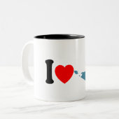 Tasse 2 Couleurs Île de Nantucket (Devant gauche)