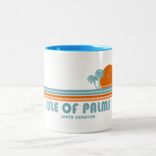 Tasse 2 Couleurs Île de Palms Caroline du Sud Soleil Palmiers