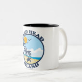 Tasse 2 Couleurs Île de tête chauve (Devant droit)