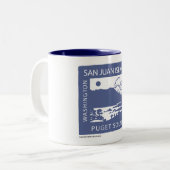 Tasse 2 Couleurs Île-Tasse de San Juan (Devant gauche)