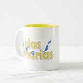 Tasse 2 Couleurs Îles Canaries (Devant gauche)