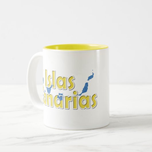 Tasse 2 Couleurs Îles Canaries (Devant gauche)