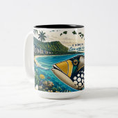 Tasse 2 Couleurs Îles Hawaï (Devant gauche)