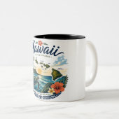 Tasse 2 Couleurs Îles Hawaï (Devant droit)