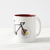 Tasse 2 Couleurs Illinois Flag Cycling (Devant droit)