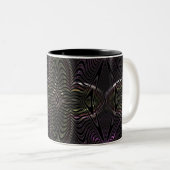 Tasse 2 Couleurs Illusion de croix de fleurs (Devant droit)