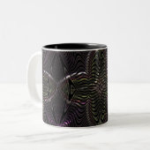 Tasse 2 Couleurs Illusion de croix de fleurs (Devant gauche)
