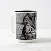 Tasse 2 Couleurs Illustrated Christmas Nativity Scene (Devant gauche)