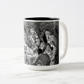 Tasse 2 Couleurs Illustrated Christmas Nativity Scene (Devant droit)