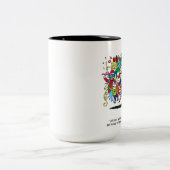 Tasse 2 Couleurs illustrated party people (Centre)