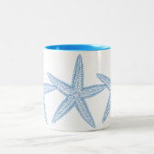 TASSE 2 COULEURS ILLUSTRATION BLEUE STARFISH (Centre)