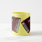 Tasse 2 Couleurs Illustration d'accordion (Centre)