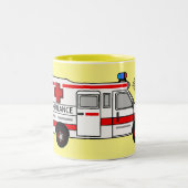 Tasse 2 Couleurs Illustration d'ambulance (Centre)