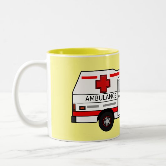 Tasse 2 Couleurs Illustration d'ambulance (Gauche)