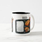 Tasse 2 Couleurs Illustration de Bento (Devant droit)