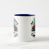 Tasse 2 Couleurs Illustration de camping (Centre)