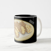 Tasse 2 Couleurs Illustration de Cannoli (Devant droit)