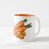 Tasse 2 Couleurs Illustration de carotte (Devant droit)