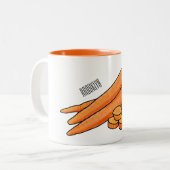 Tasse 2 Couleurs Illustration de carotte (Devant gauche)
