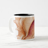 Tasse 2 Couleurs Illustration de coquille de Murex (Devant gauche)