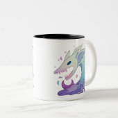 Tasse 2 Couleurs Illustration de créature marine pastel (Devant droit)
