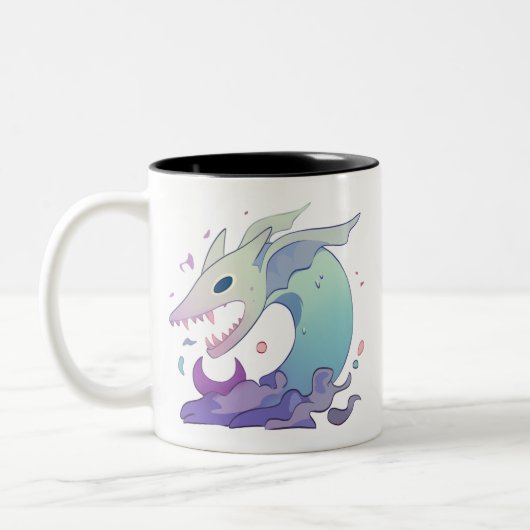Tasse 2 Couleurs Illustration de créature marine pastel (Gauche)
