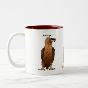 Tasse 2 Couleurs Illustration de dessin animé autour du vautour
