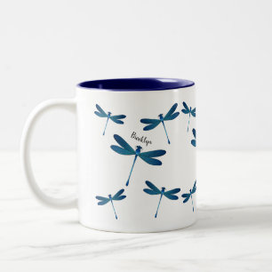 Tasse 2 Couleurs Illustration de dessin animé de libellule