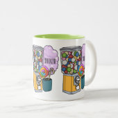Tasse 2 Couleurs Illustration de dessin de bonbon (Devant droit)