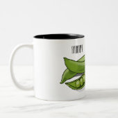 Tasse 2 Couleurs Illustration de dessin de pois (Gauche)