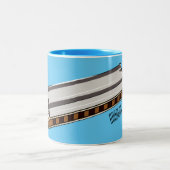 Tasse 2 Couleurs Illustration de dessin d'Harmonica (Centre)