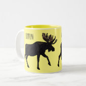 Tasse 2 Couleurs Illustration de dessin sur l'orignal (Devant gauche)
